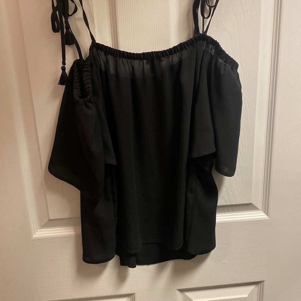 J Crew off shoulder shirt or tie shoulder